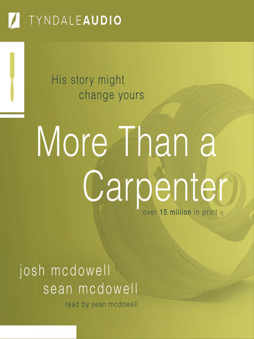 Title details for More Than a Carpenter by Josh McDowell - Wait list